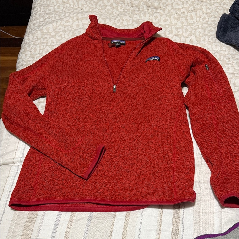 Patagonia Vibrant Red Half-Zip Fleece